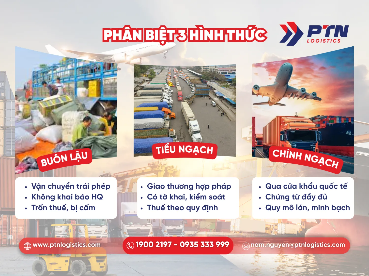 Phân biệt các hình thức buôn lâu tiểu ngạch, chính ngạch