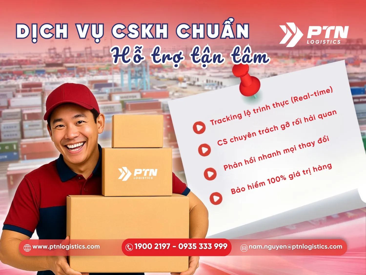 PTN chăm sóc và hỗ trợ khác hàng tận tâm