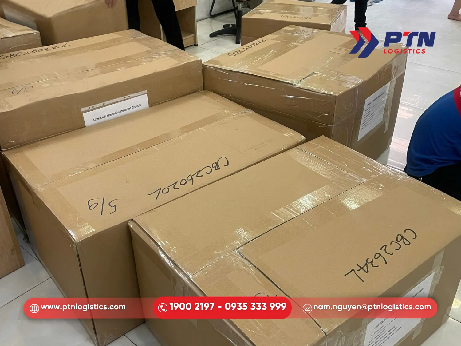 PTN Logistics với quy trình đóng gói chuyên nghiệp