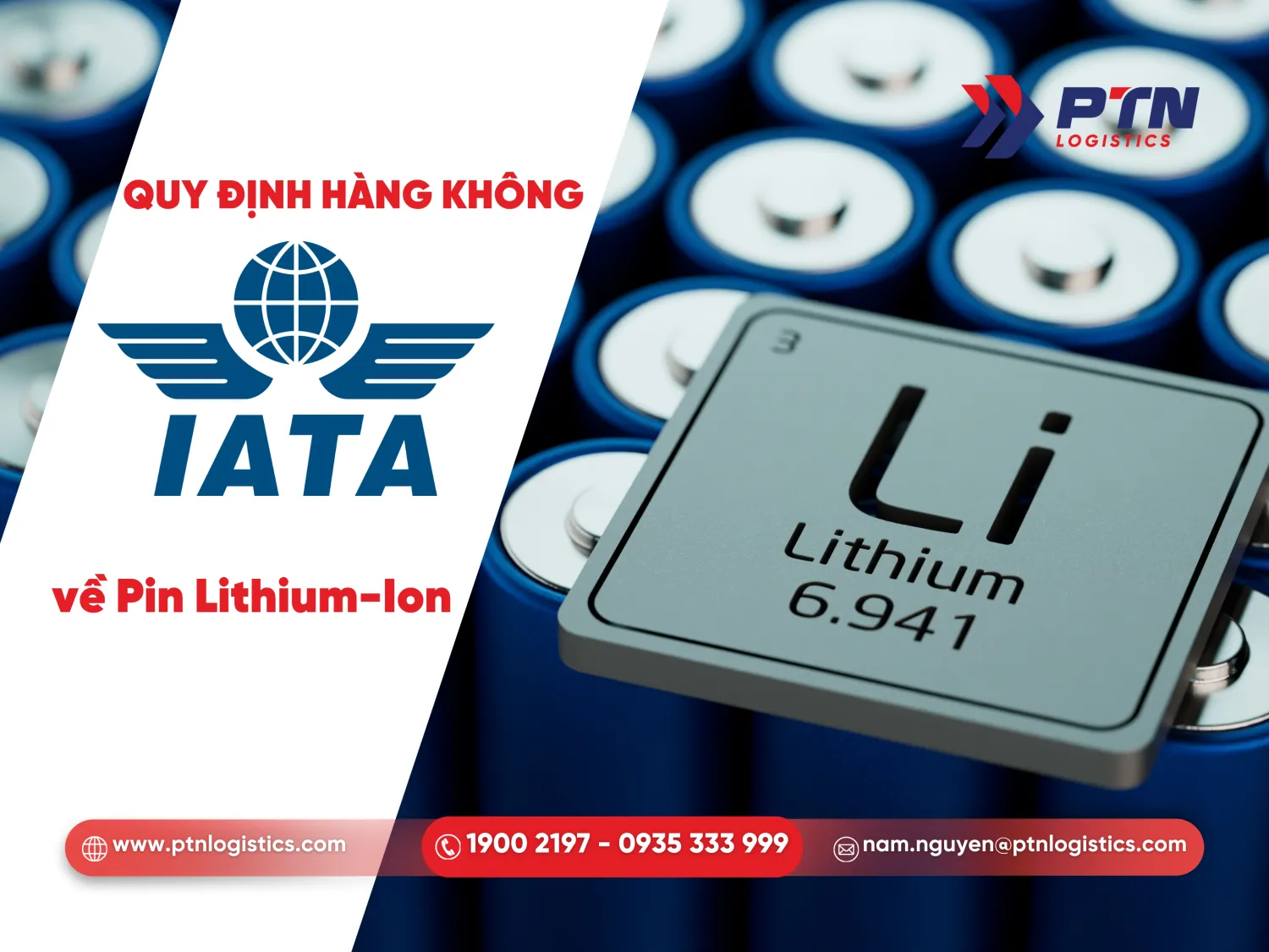 Quy định hàng không của IATA về hàng pin lithium ion