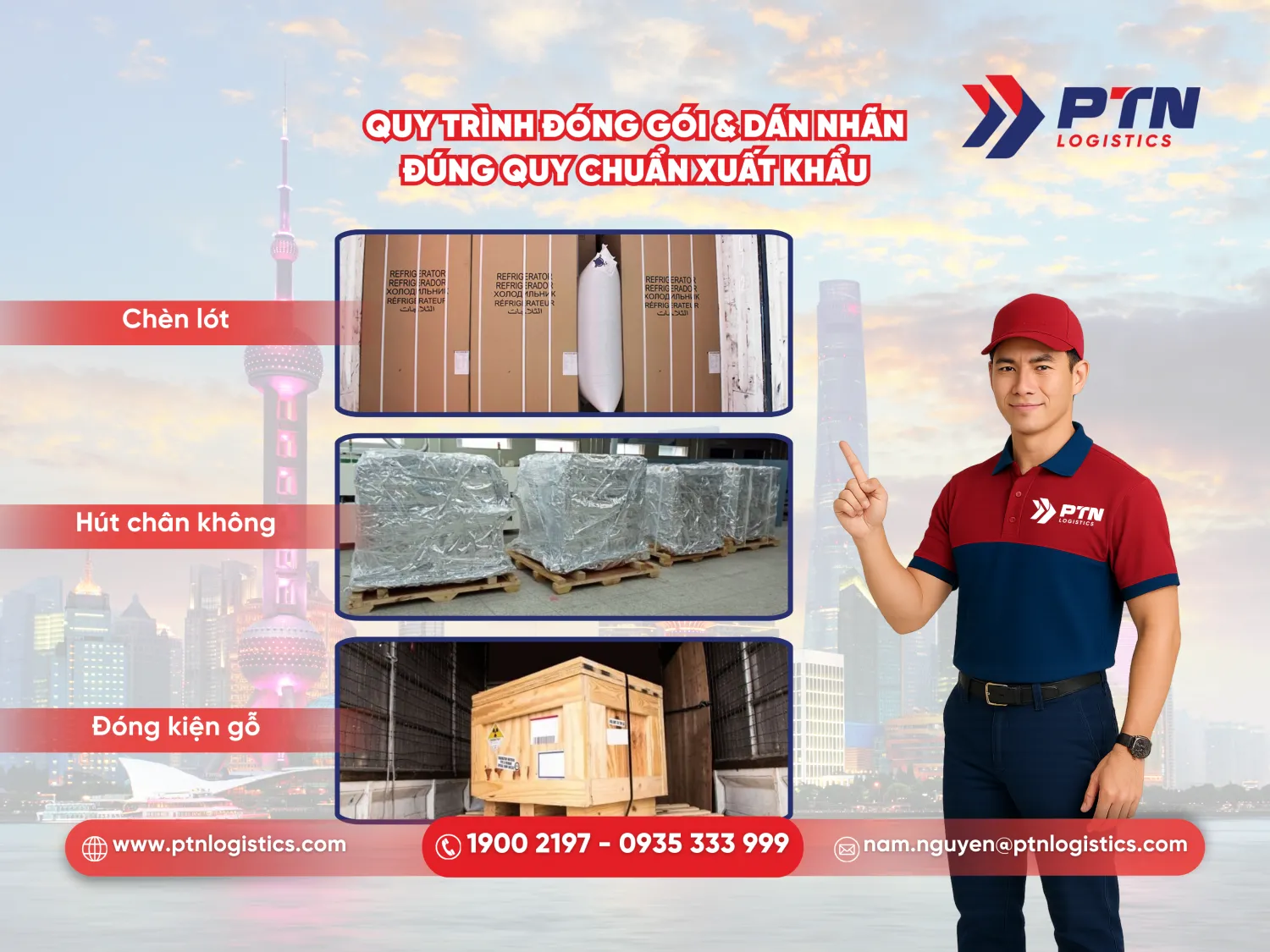 Quy trình đóng gói chi tiết và dán nhãn đúng quy chuẩn XK