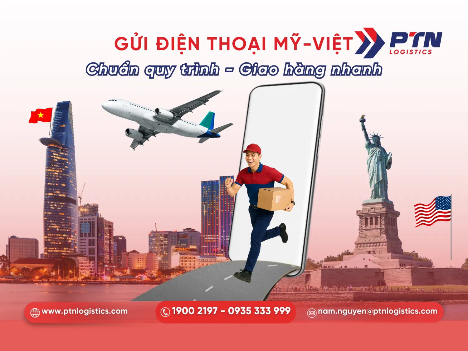 Quy trình gửi điện thoại đi Mỹ đúng chuẩn