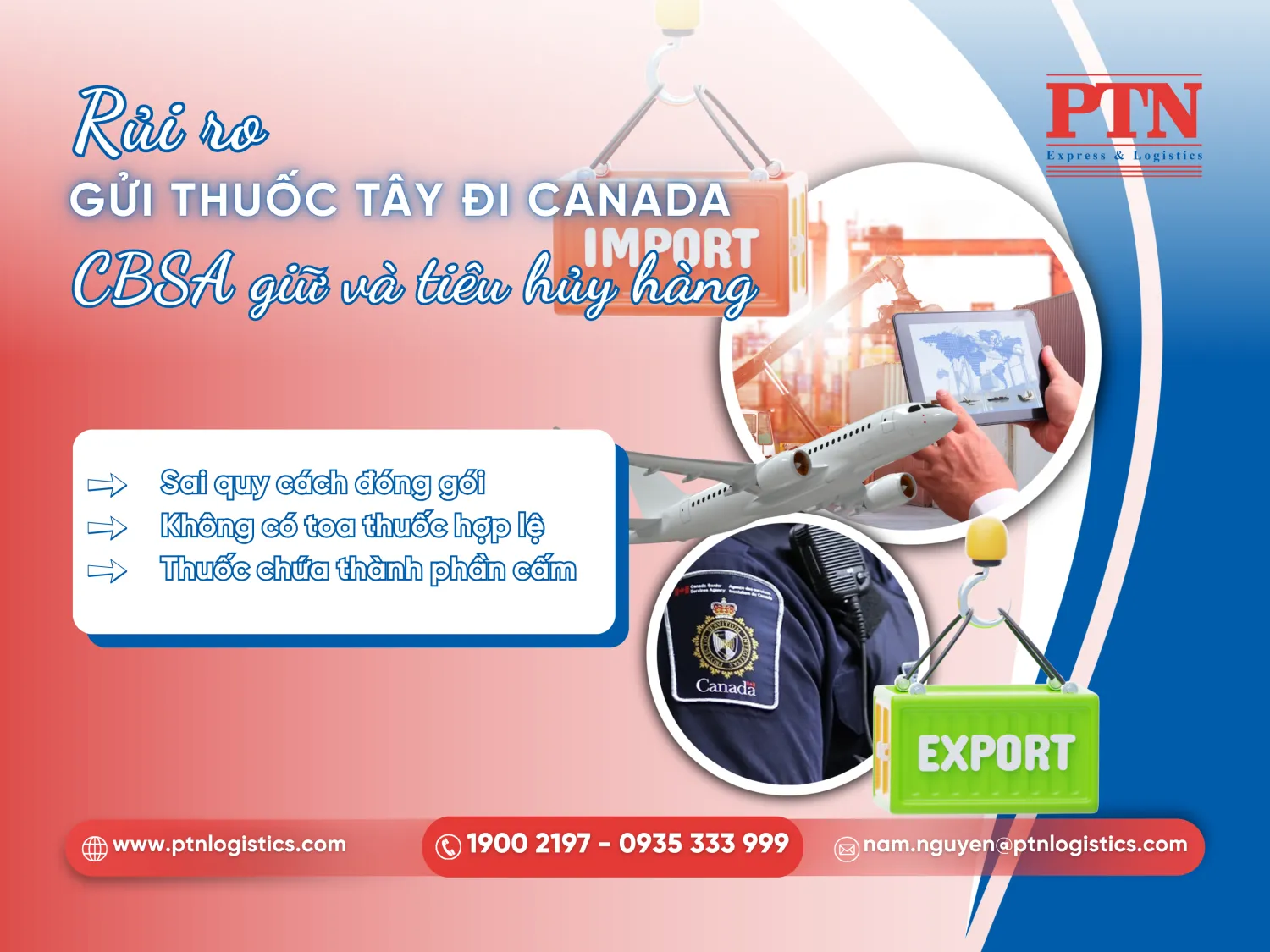 Rủi ro bị hải quan giữ hàng và tiêu hủy