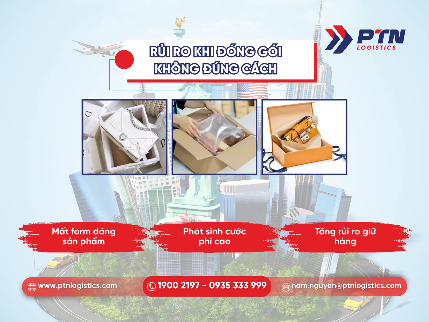 Rủi ro khi đóng gói không đúng cách