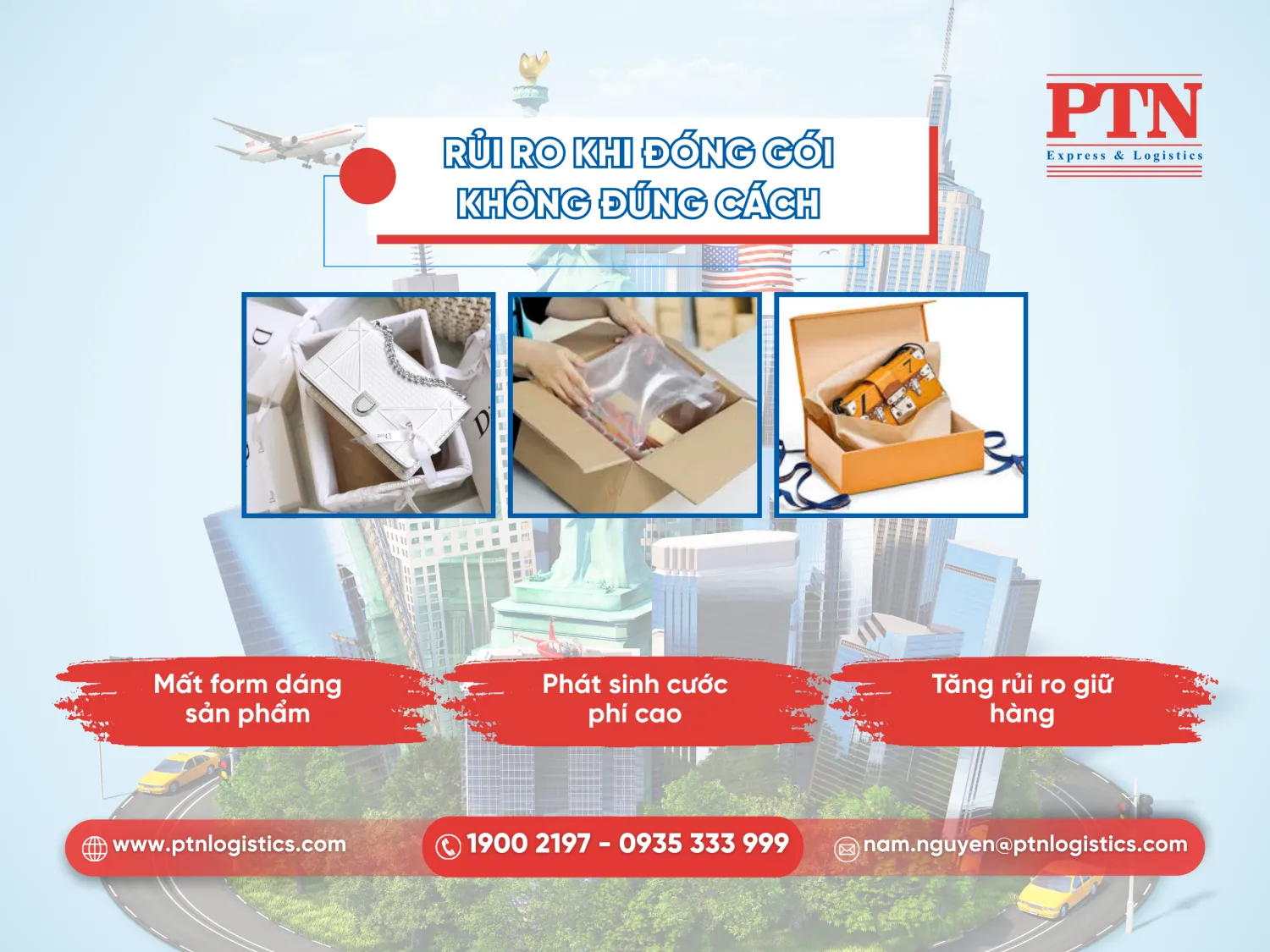 Rủi ro sẽ xảy ra khi đóng gói không đúng cách