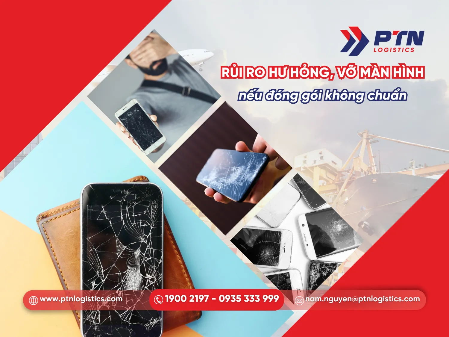 Rủi ro về hư hỏng, vỡ màn hình nếu đóng gói không chuẩn chỉnh