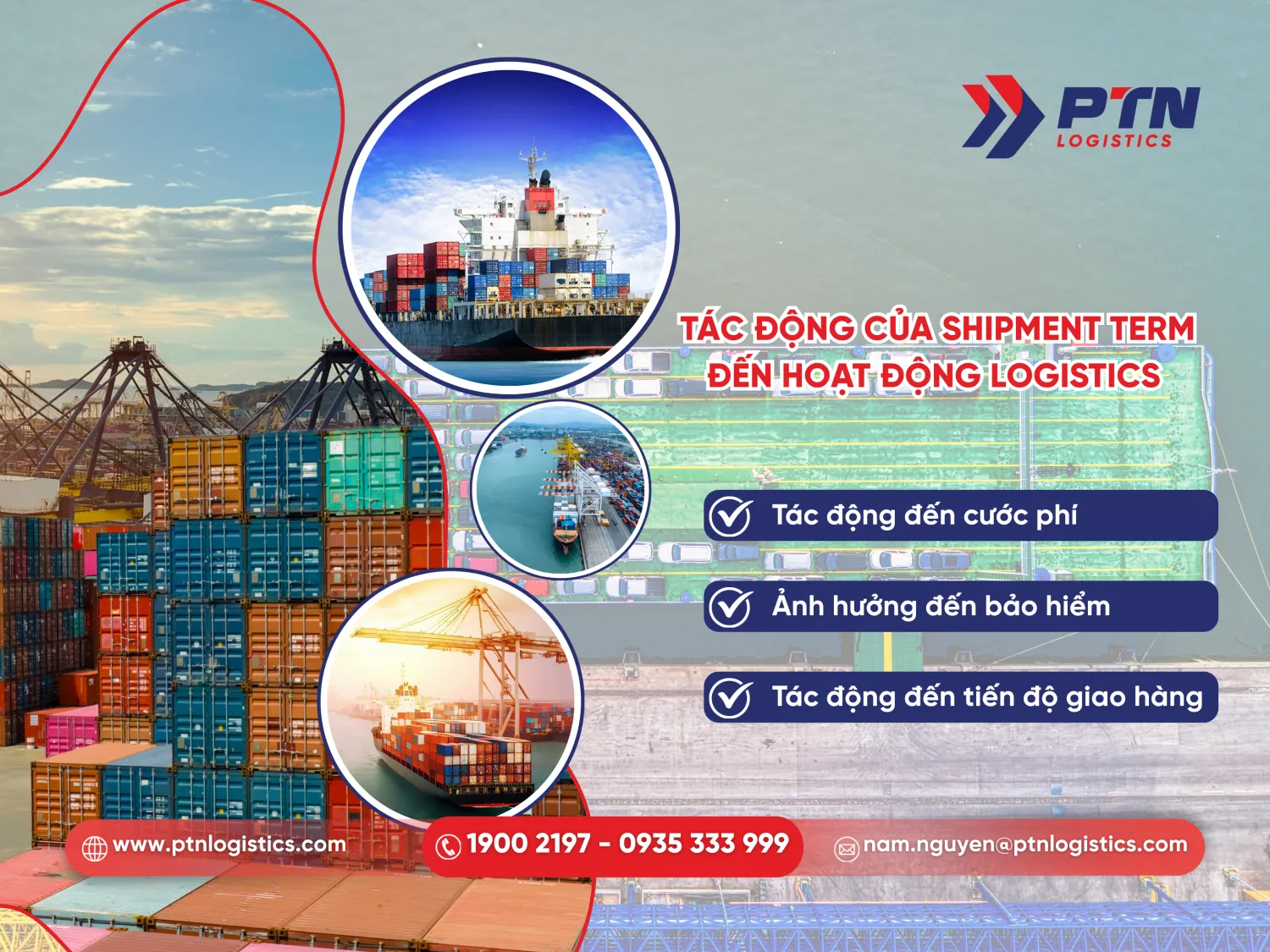 Tác động của shipment term đến các hoạt động logistics