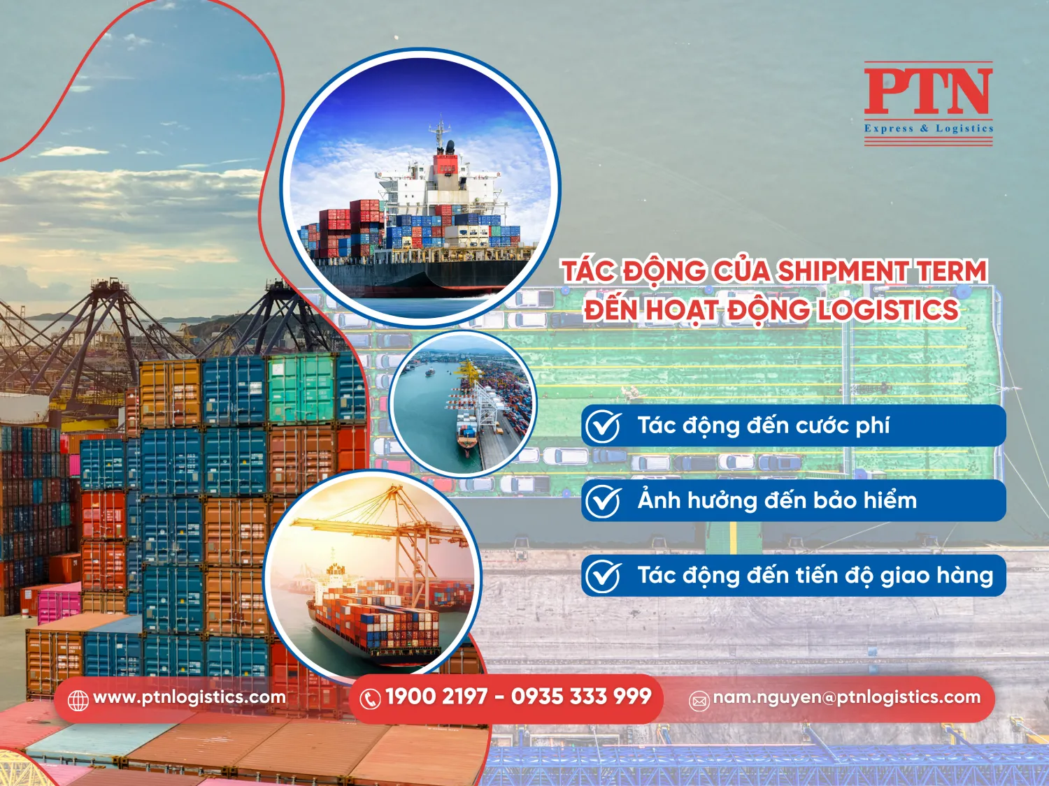 Tác động của shipment term đến hoạt động logistics