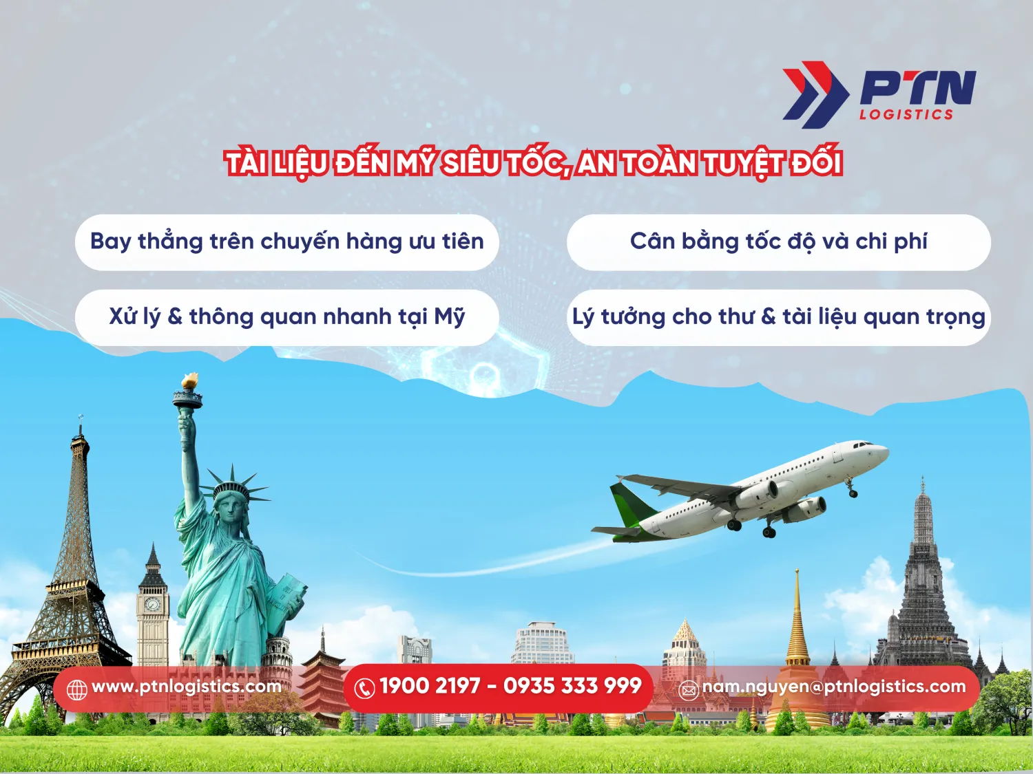 Tài liêu đến Mỹ siêu tốc và an toàn tuyệt đối