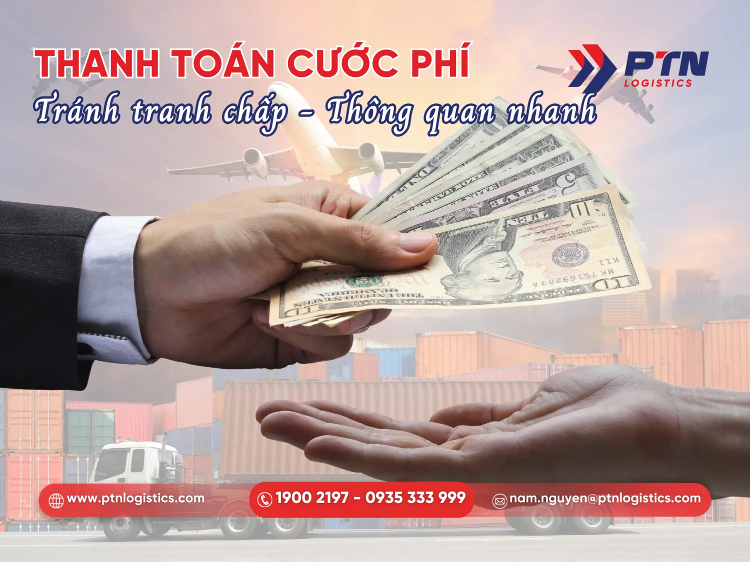 Thanh toán chi phí gửi hàng