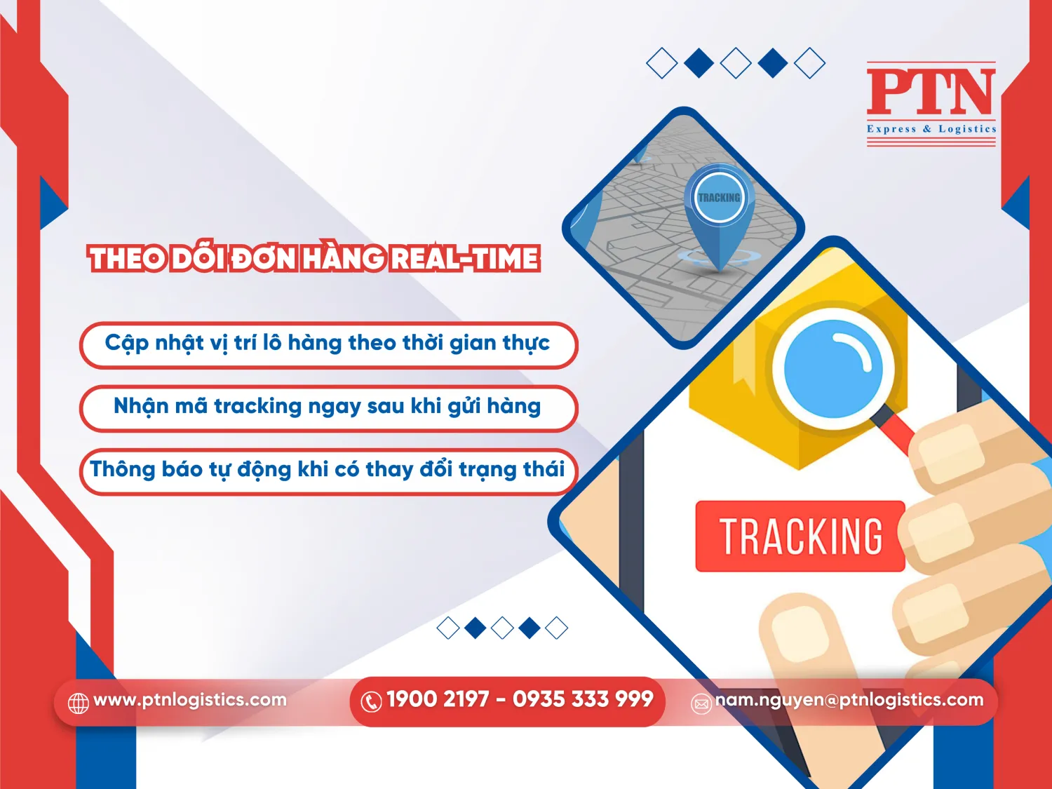 Theo dõi đơn hàng real time