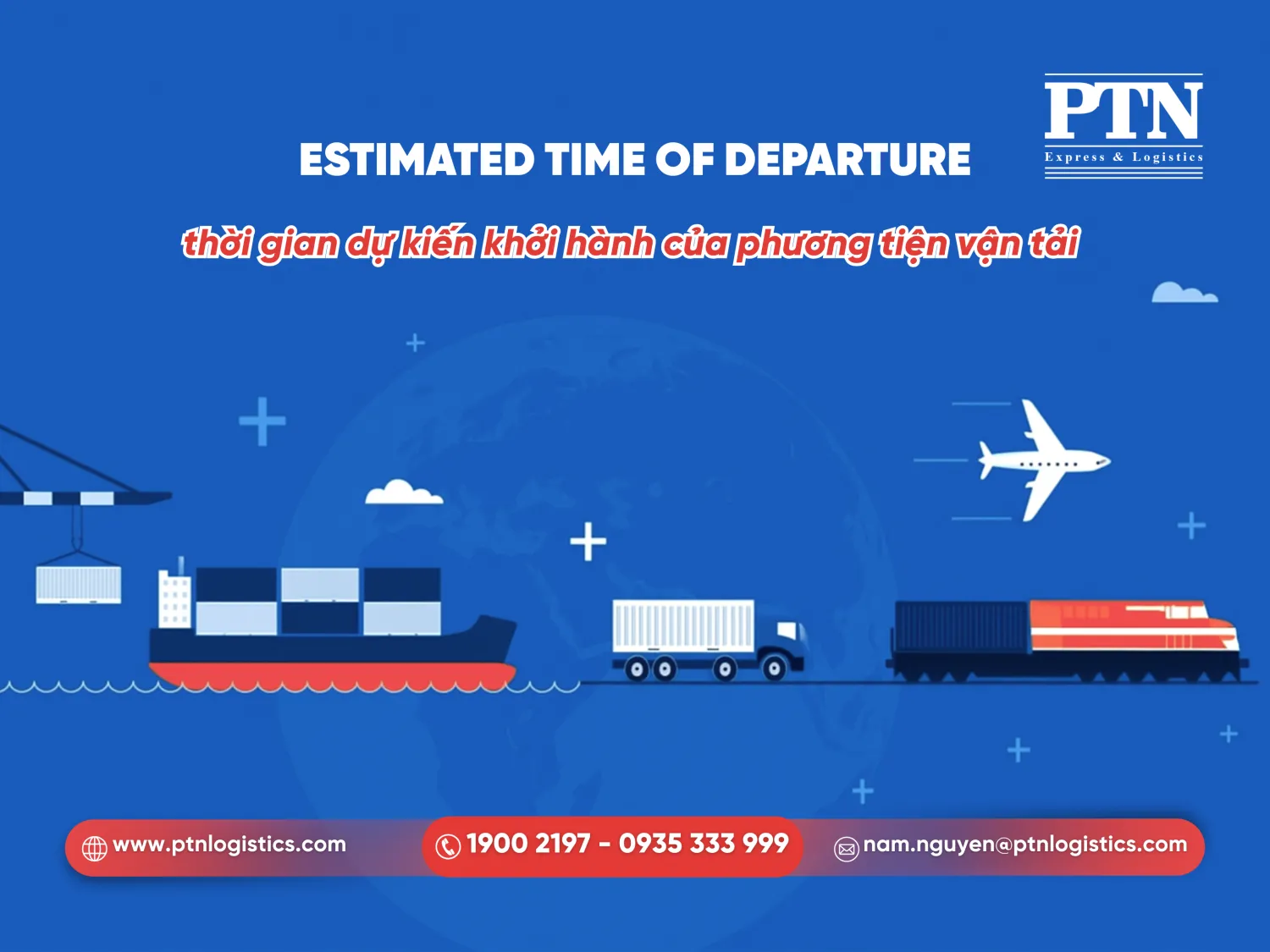 Thời gian dự kiến khởi hành của phương tiện vận tải