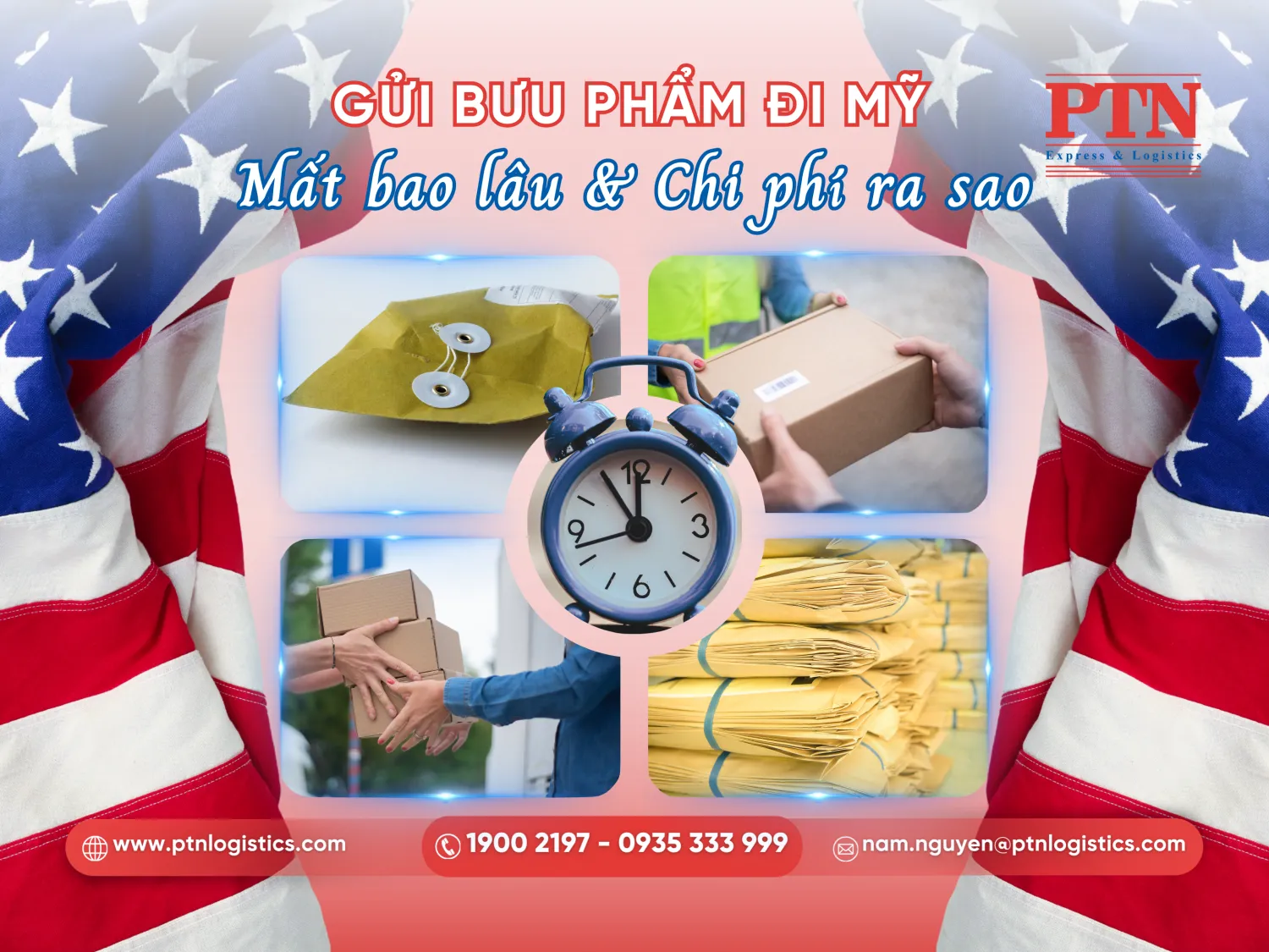 Thời gian gửi bưu phẩm đi Mỹ mất bao lâu?