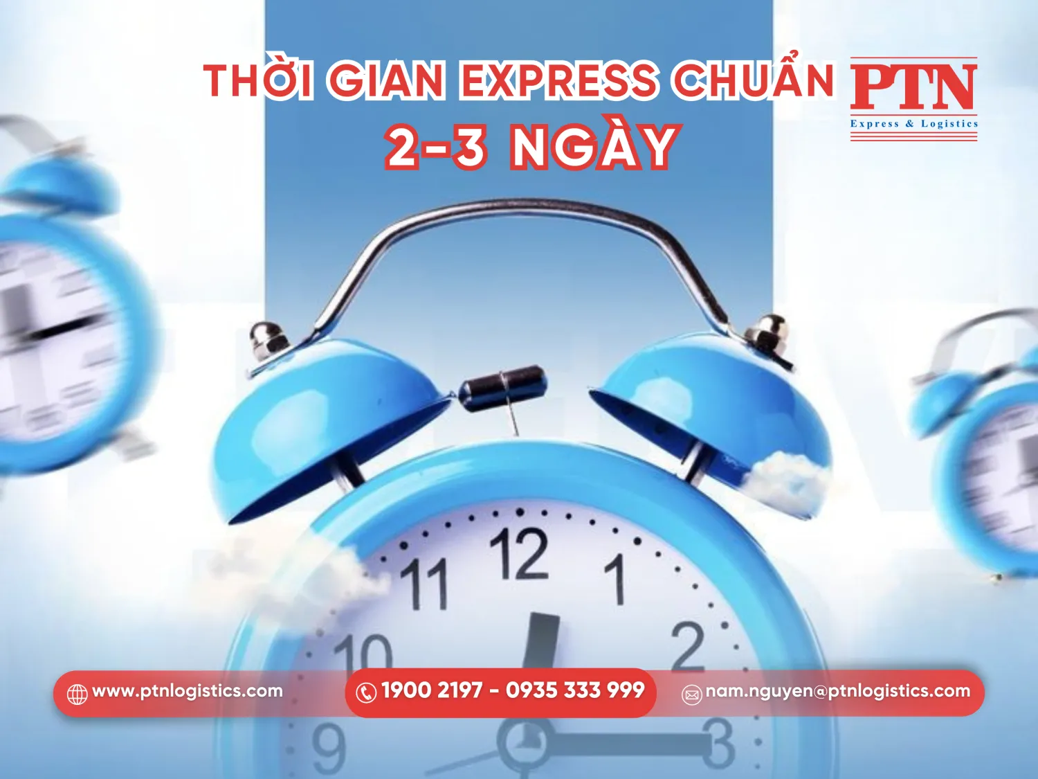 Thời gian vận chuyển express với tiêu chuẩn