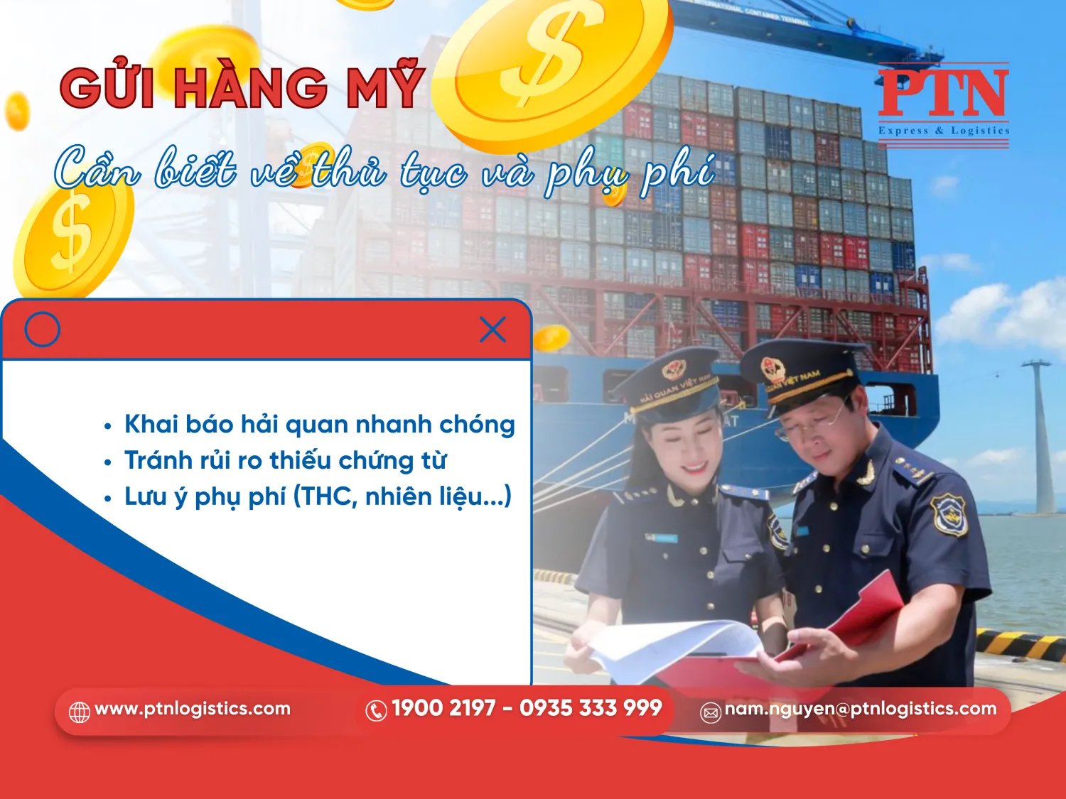 Thủ tục hải quan ảnh hưởng đến chi phí