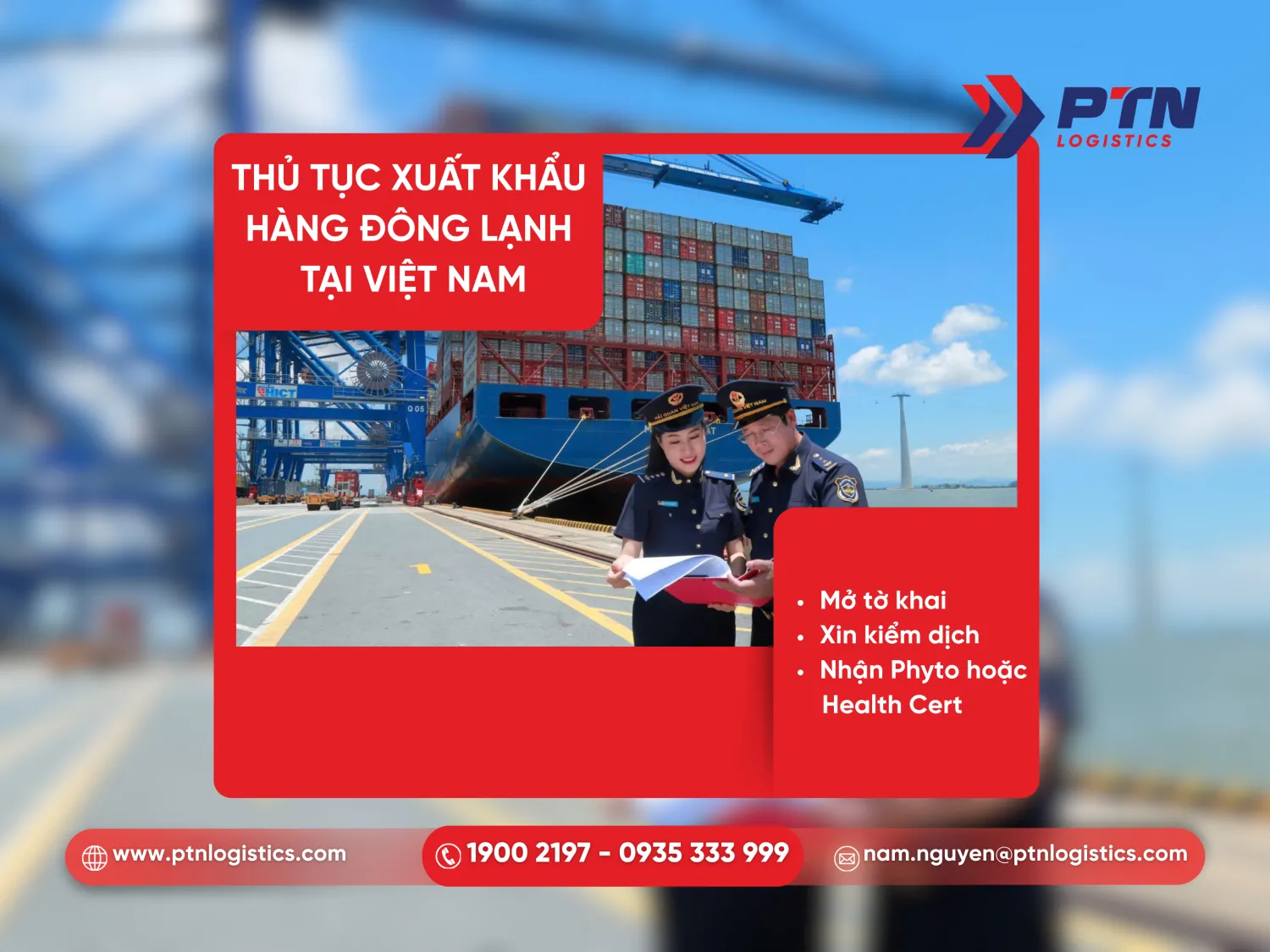 Thủ tục xuất khẩu hàng đông lạnh tại Việt Nam