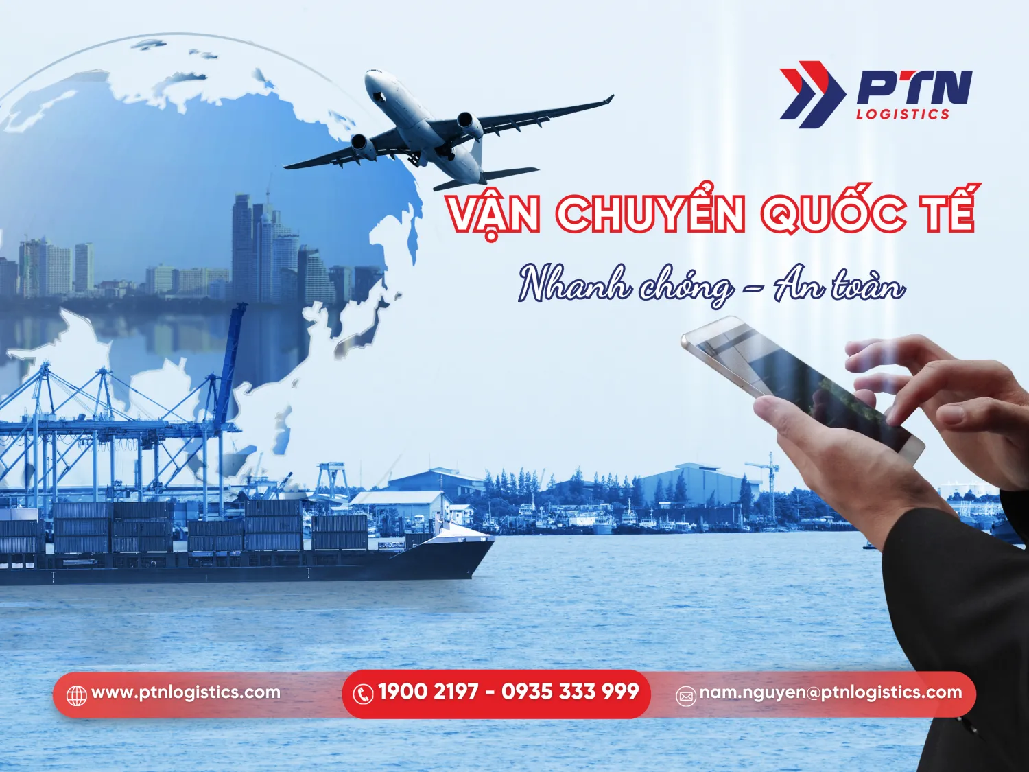 Thực hiện bước vận chuyển quốc tế