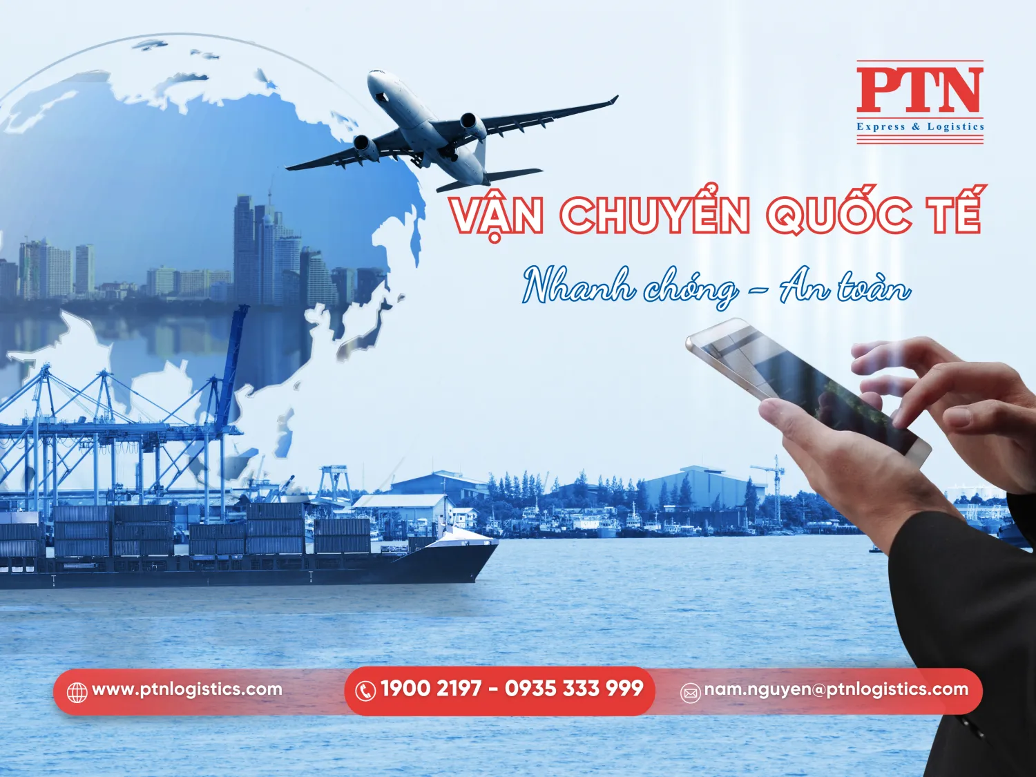 Tiến hành bước vận chuyển quốc tế