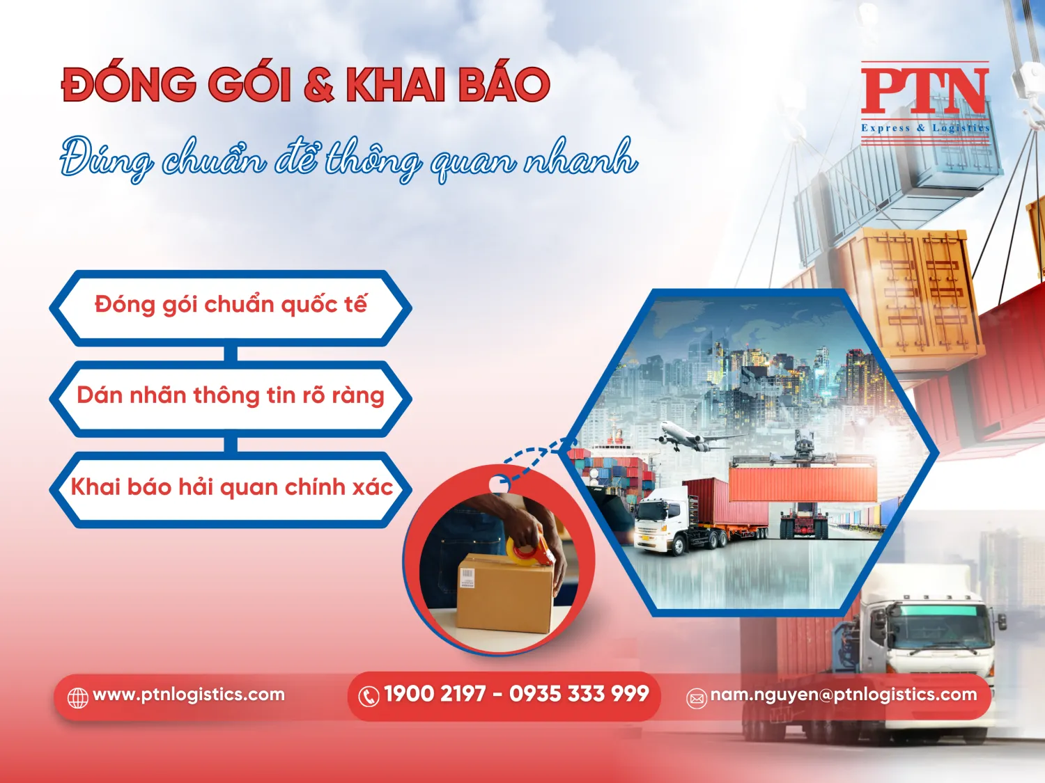 Tiến hành đóng gói đúng chuẩn