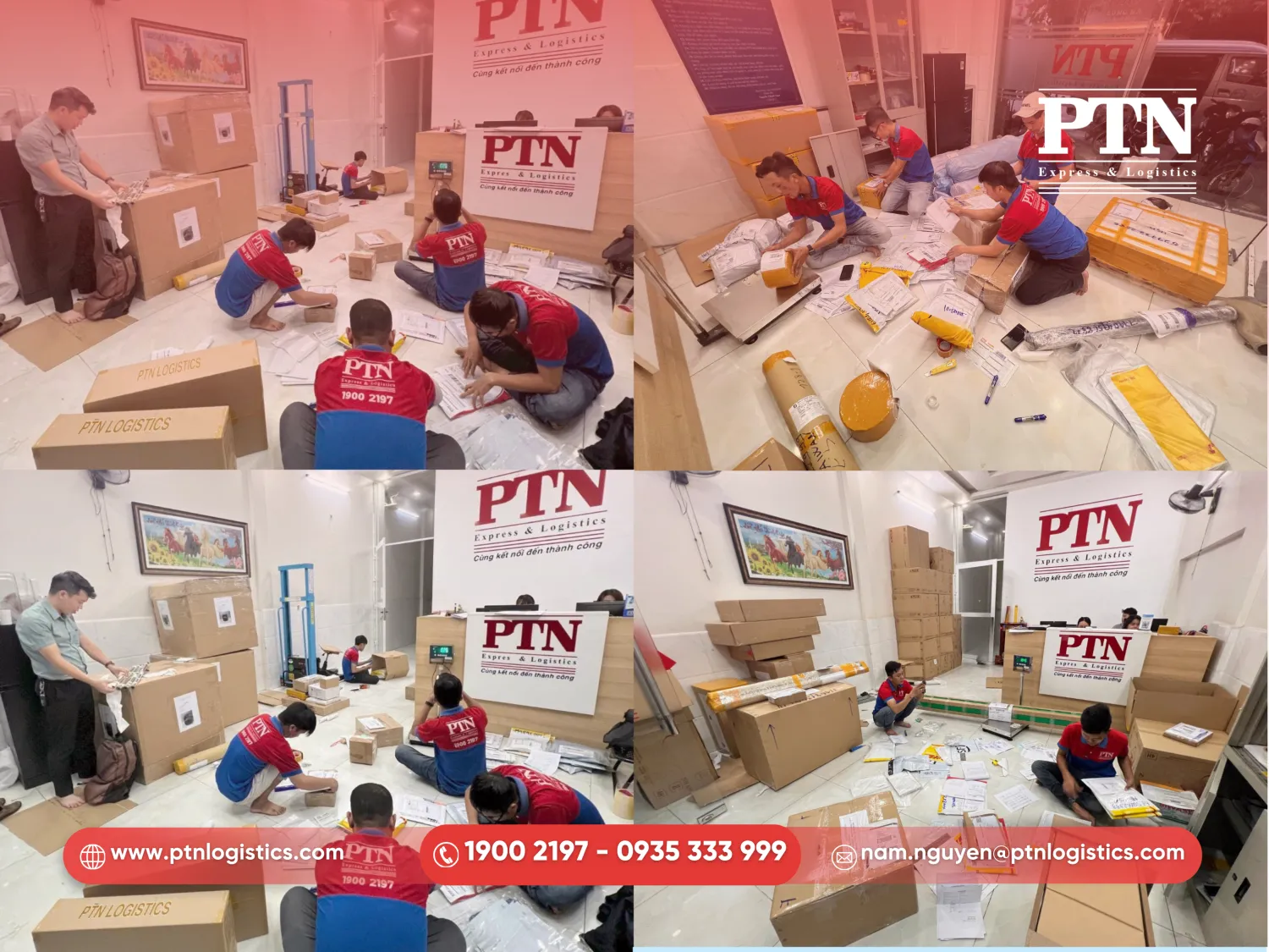 Tiến hành đóng gói theo tiêu chuẩn quốc tế