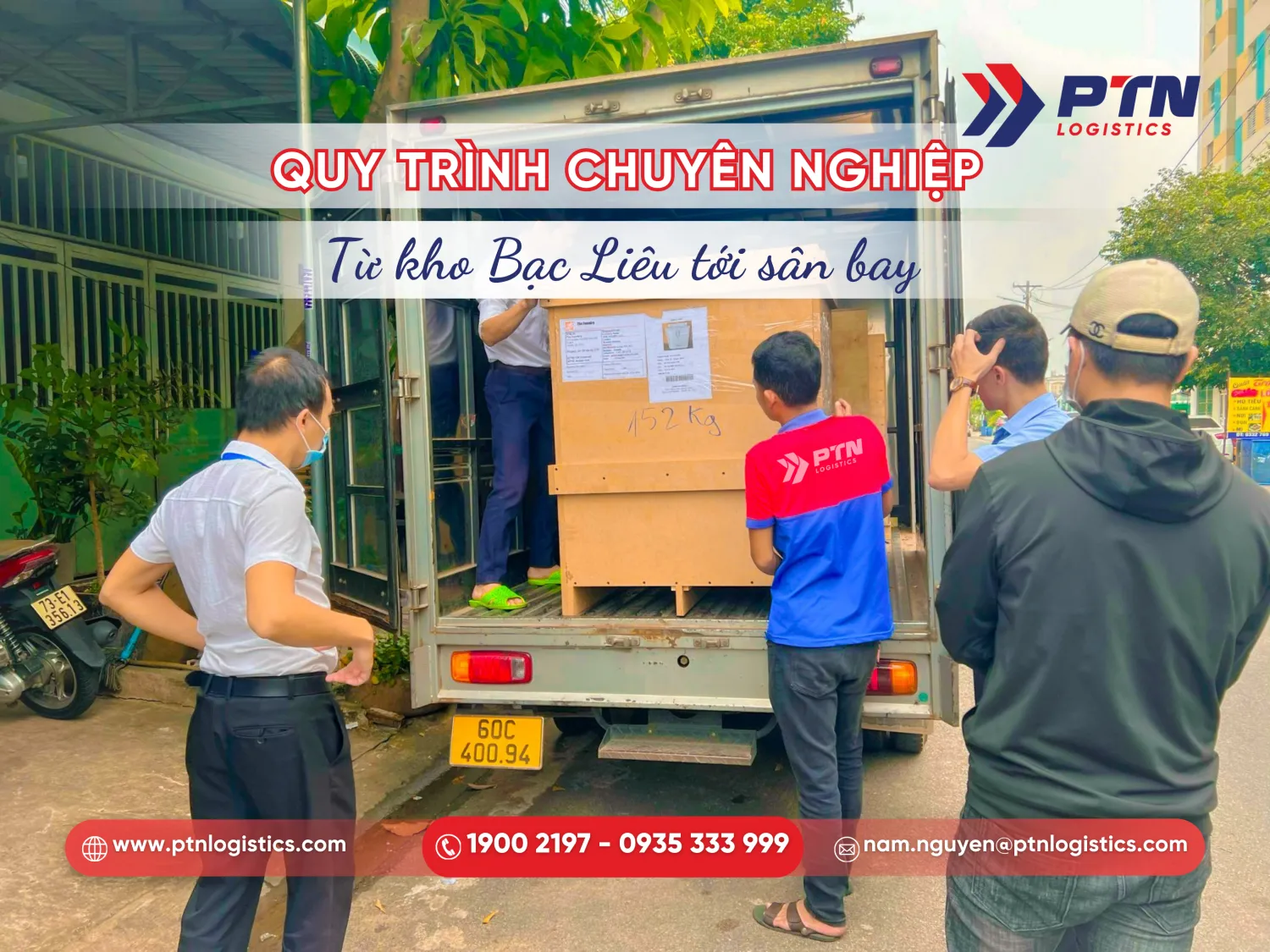 Tiến hành nhận hàng và vận chuyển nội địa