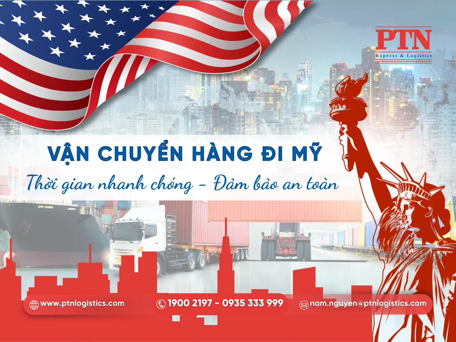 Tiến hành vận chuyển đến Mỹ