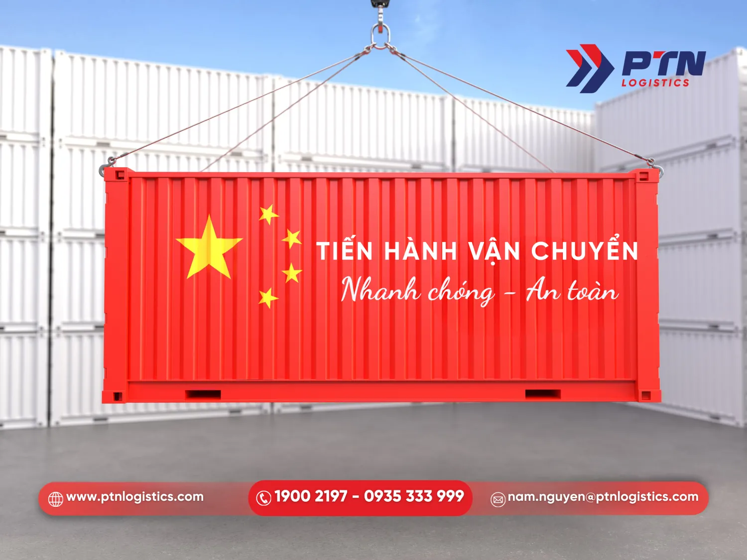 Tiến hành vận chuyển hàng đi Trung Quốc