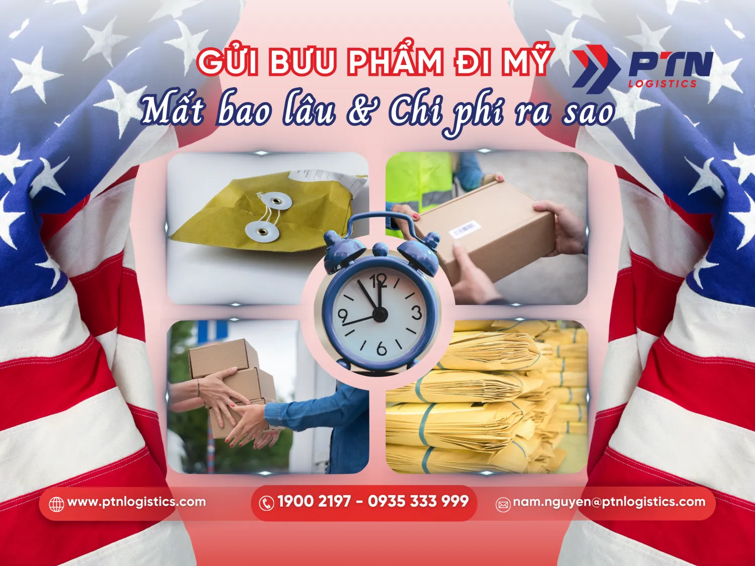 Tìm hiểu thời gian gửi bưu phẩm đi Mỹ mất bao lâu