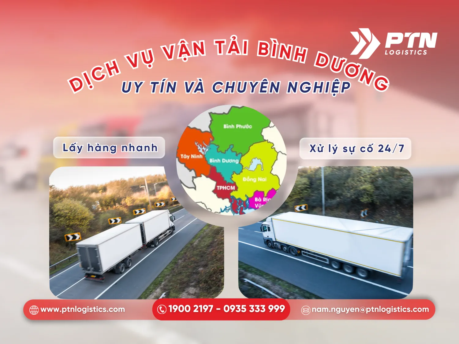 Tìm hiểu về dịch vụ vận tải Bình Dương
