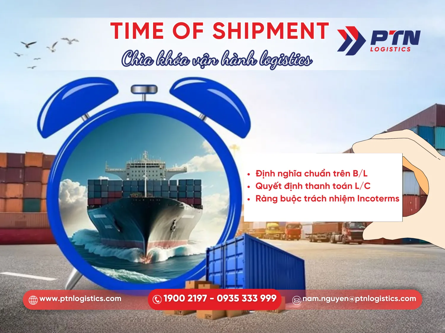 time of shipment là gì trong XNK