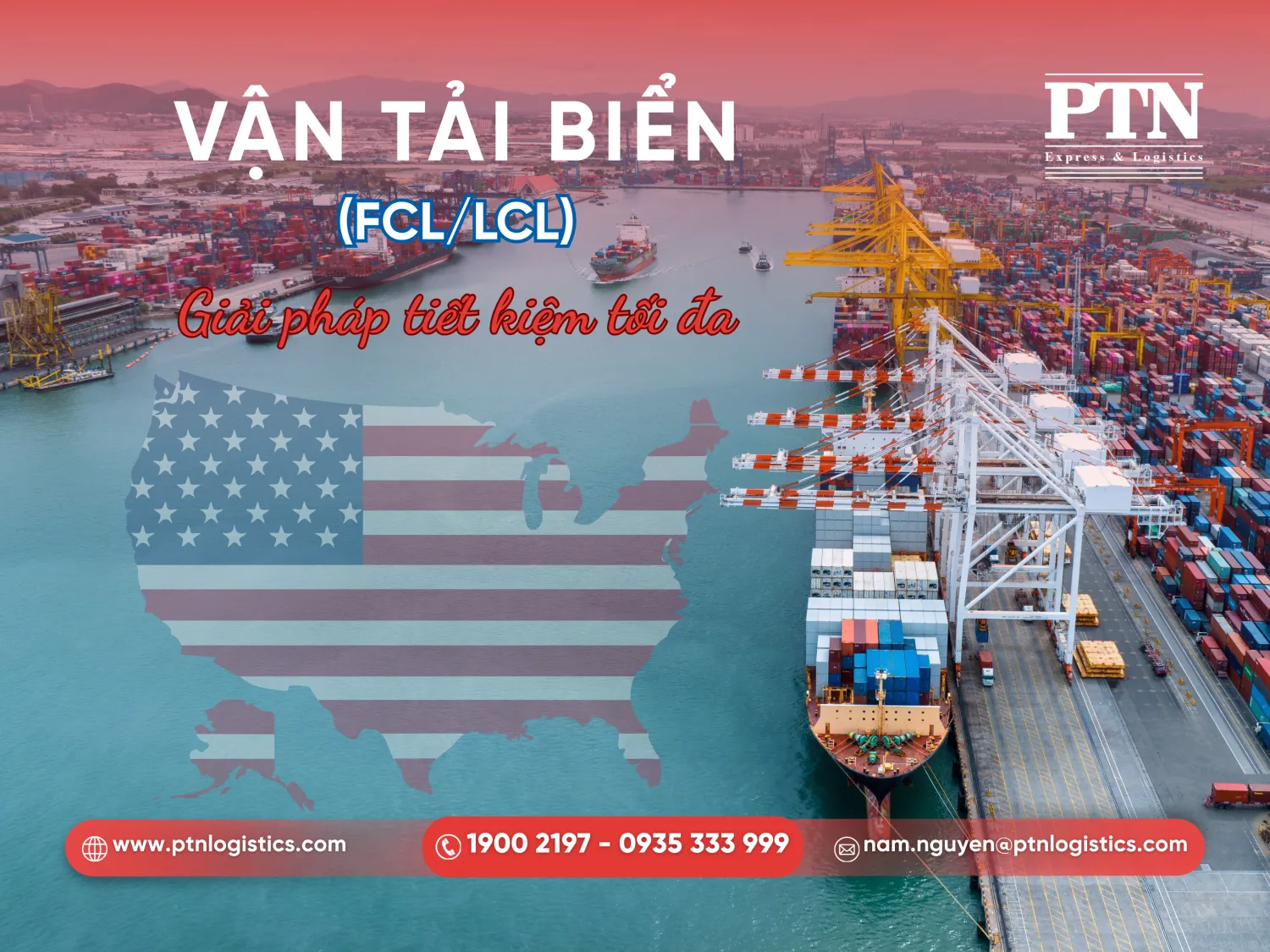 Vận chuyển bằng đường biển để gửi hàng đi Mỹ tại Bến Tre