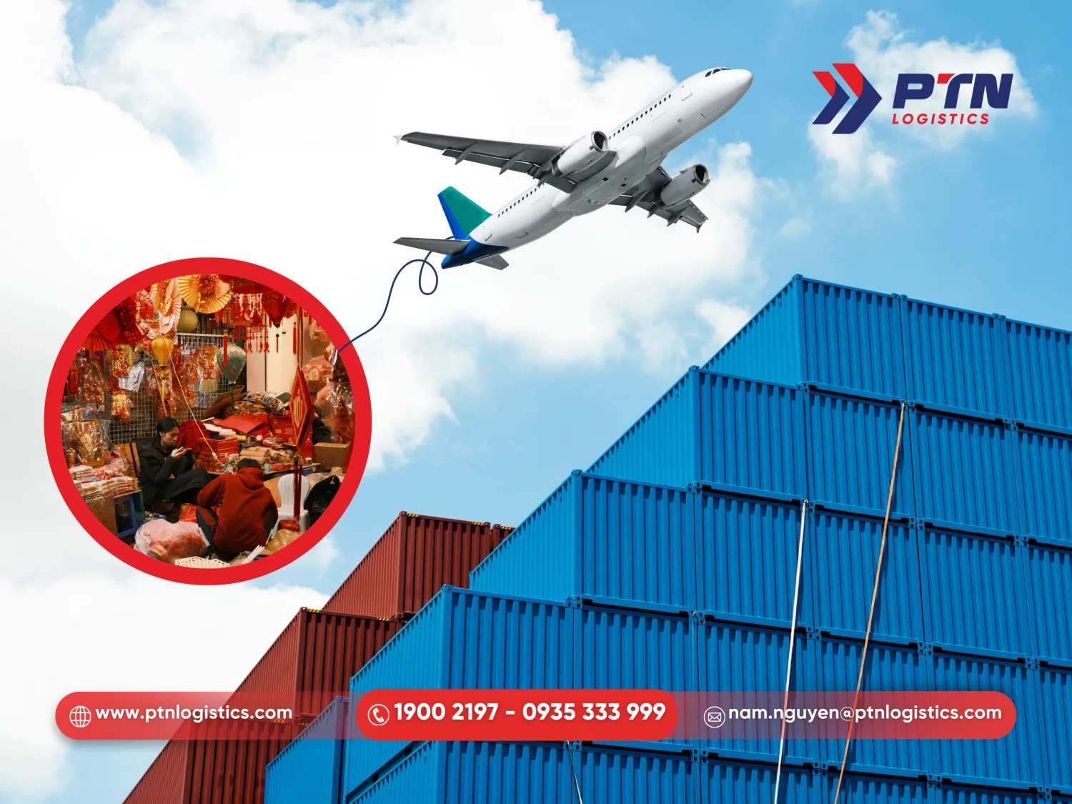 Vận chuyển đồ trang trí tết bằng đường hàng không