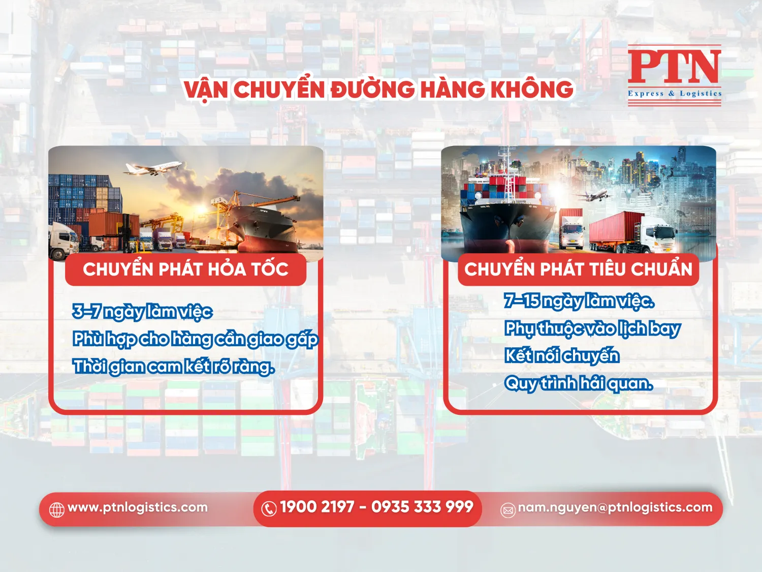 Vận chuyển đường hàng không khi gửi quà từ Mỹ về Việt Nam