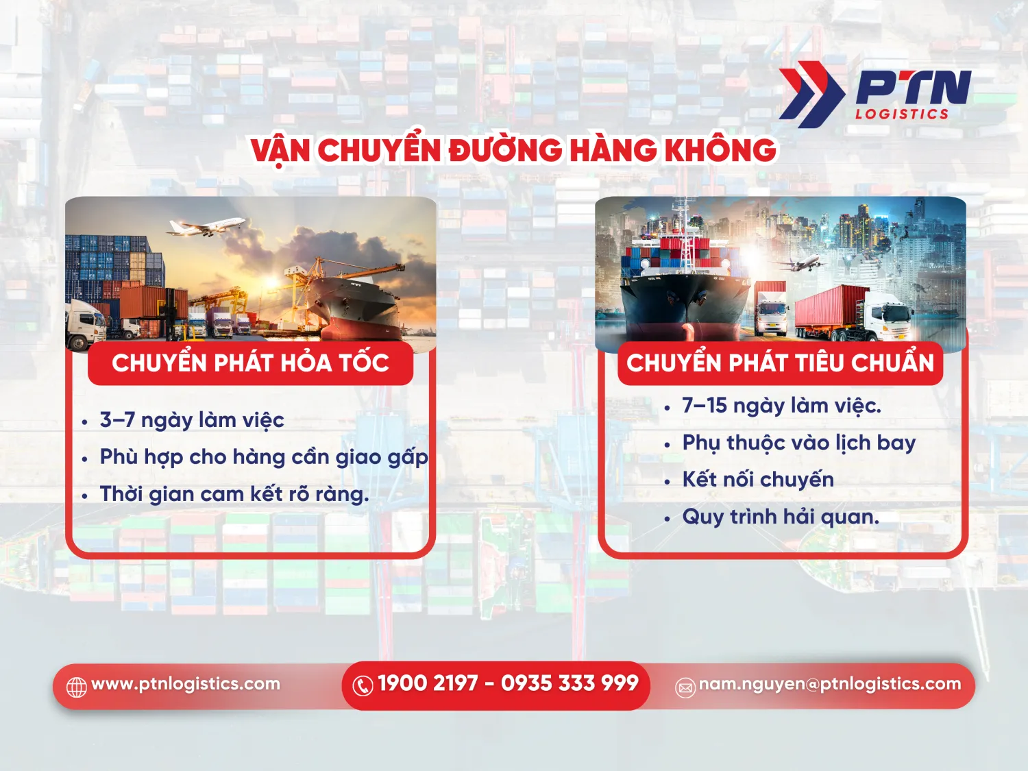 Vận chuyển đường hàng không khi gửi quà từ Mỹ về