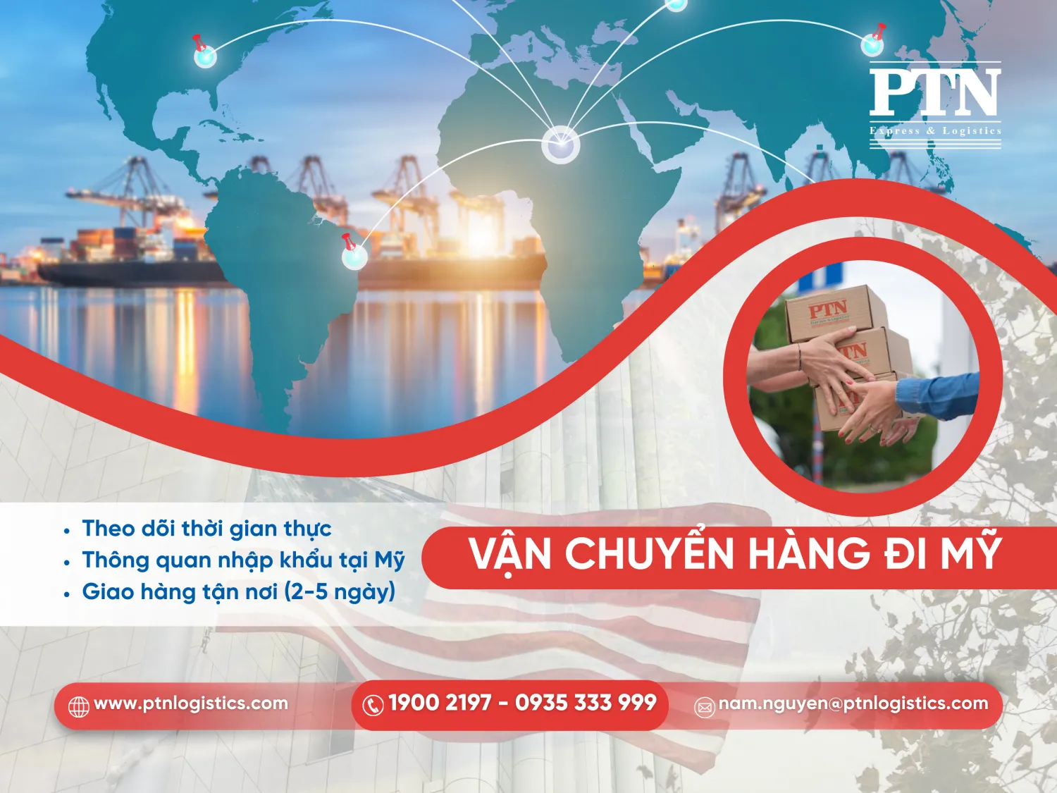 Vận chuyển quốc tế và giao nhận tại Mỹ