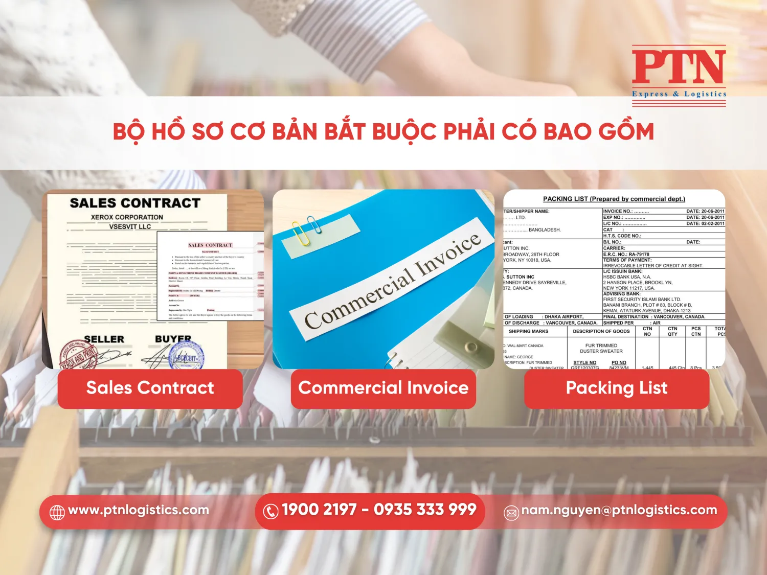 Yêu cầu bộ hồ sơ chứng từ đầy đủ