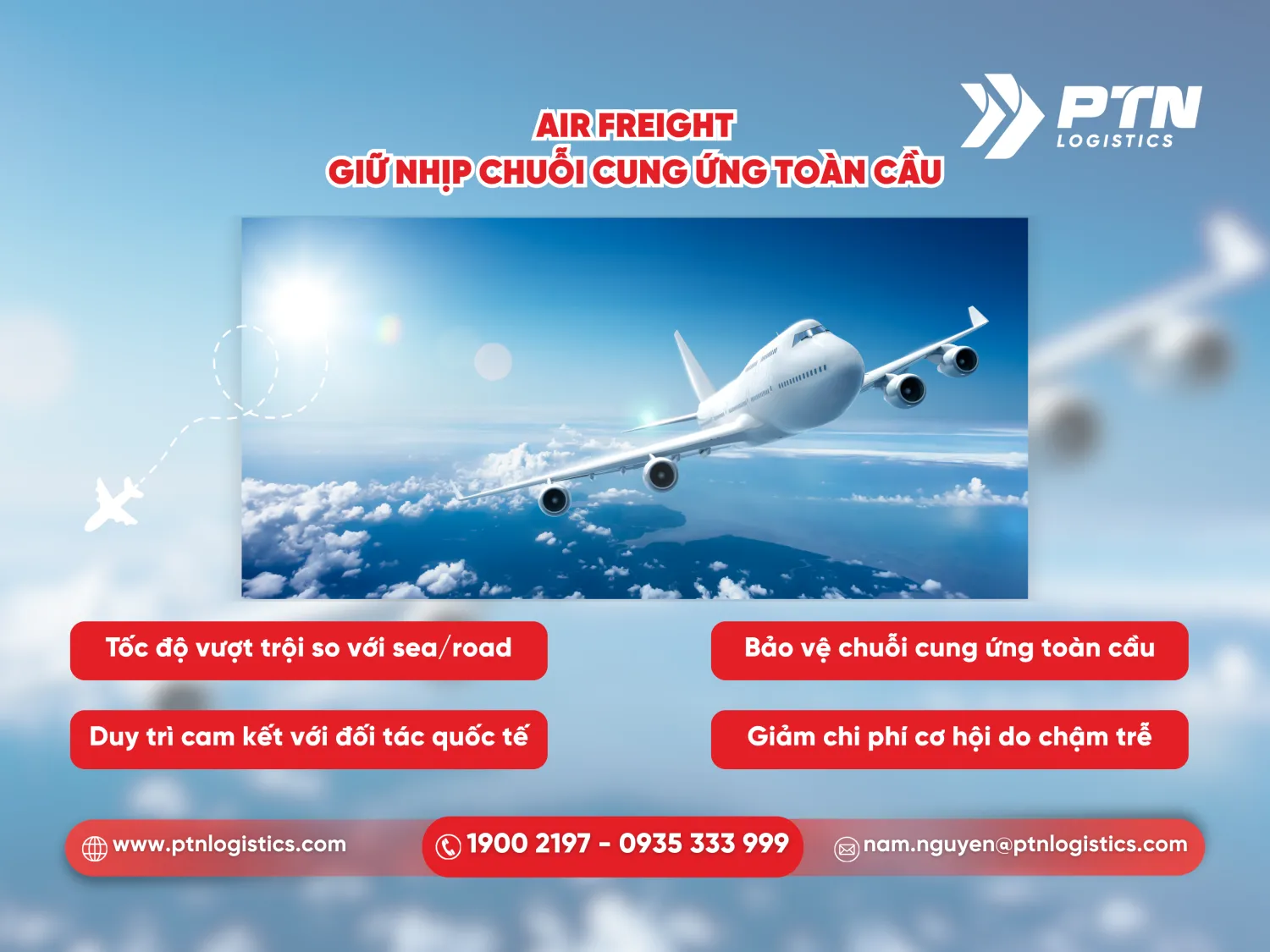 Air freight giữ nhịp cho chuỗi cung ứng toàn cầu