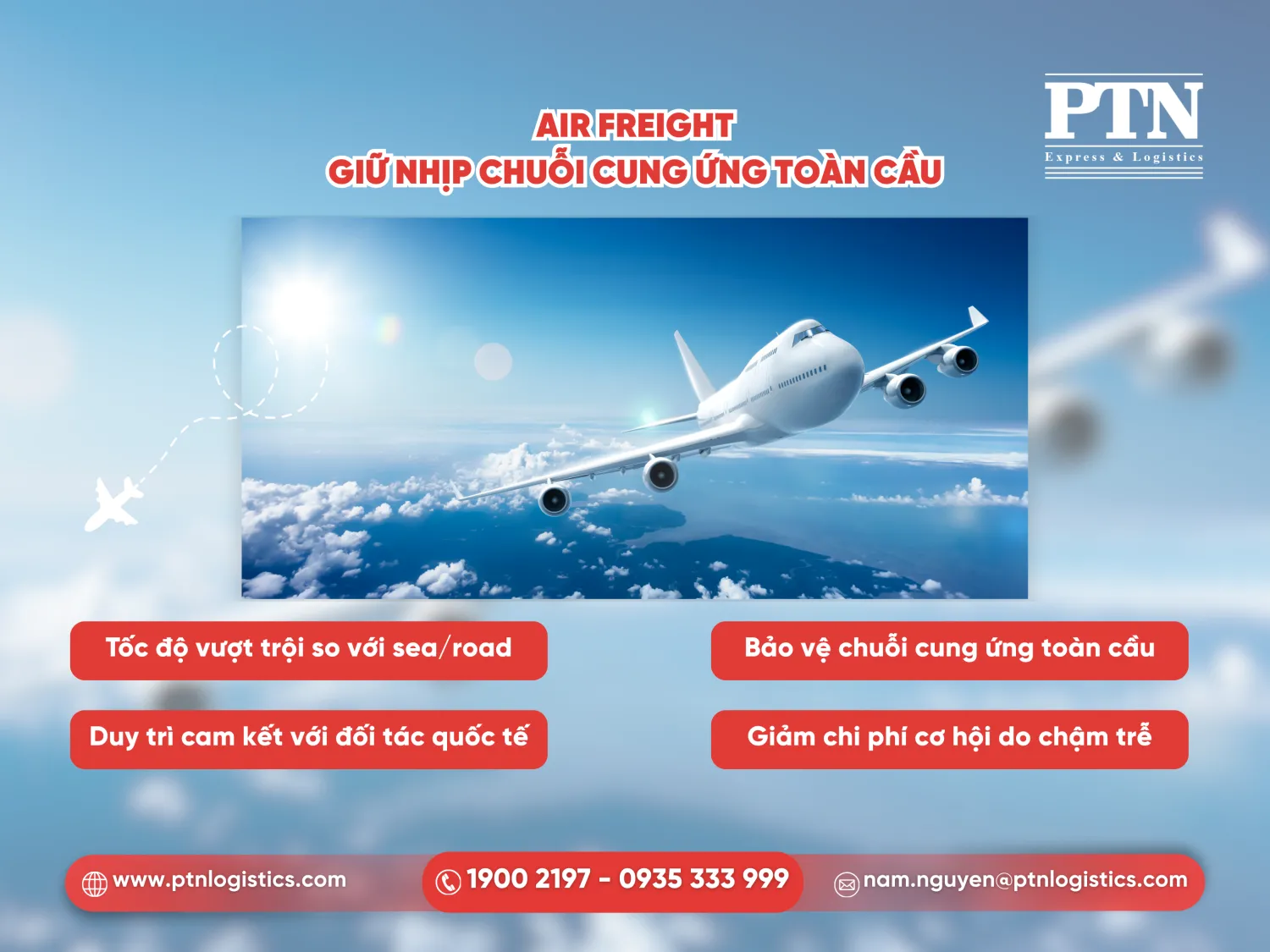 Air Freight giữ nhịp chuỗi cung ứng toàn cầu