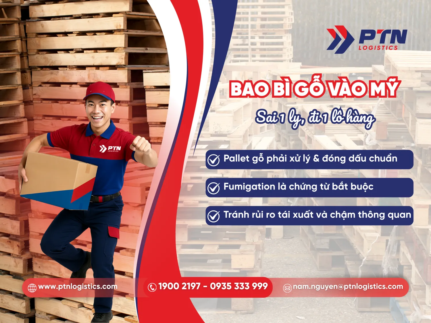 Bao bì gỗ vào Mỹ sai 1 ly đi 1 lô hàng