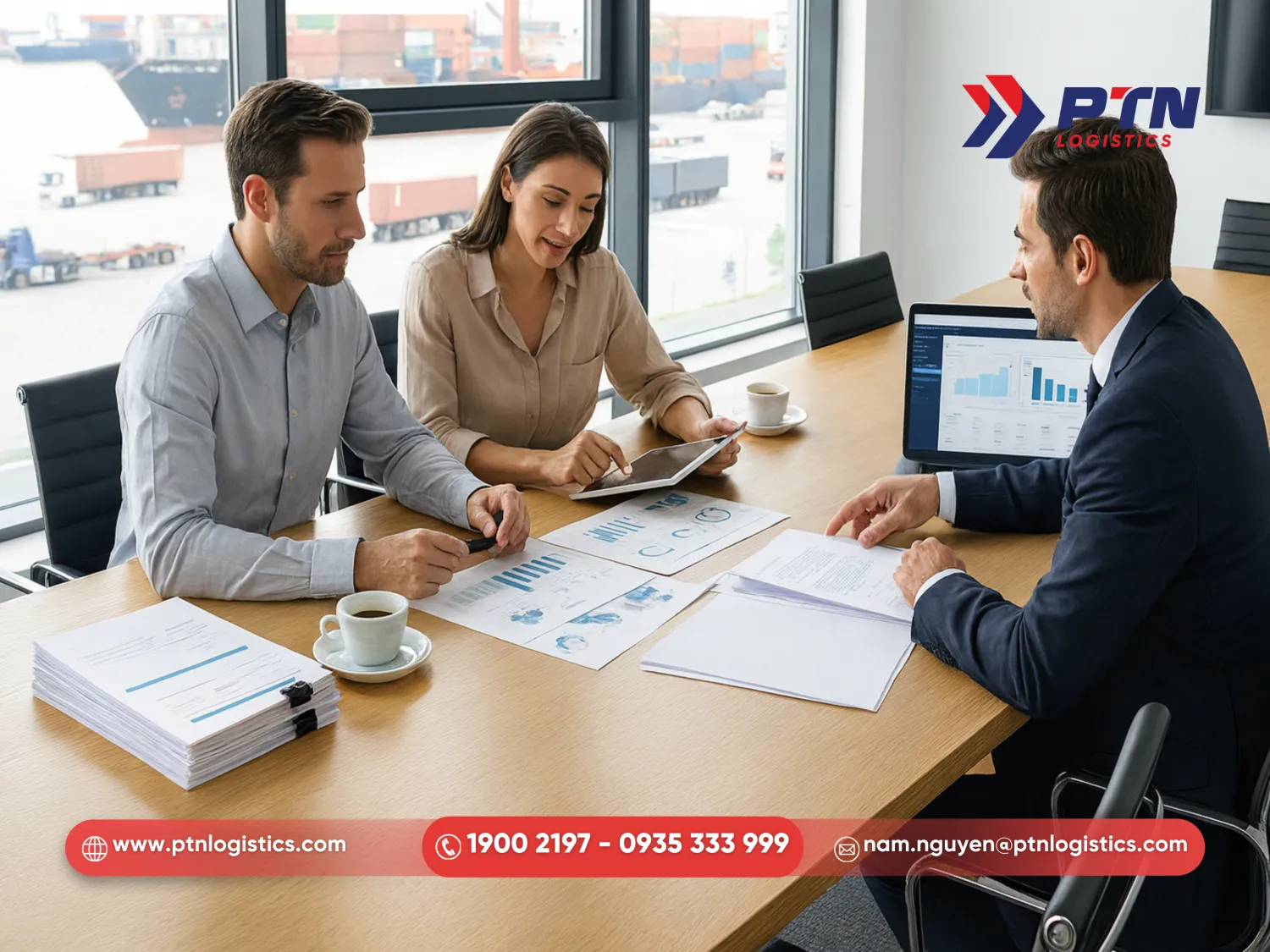 Báo giá và ký hợp đồng vận chuyển hàng