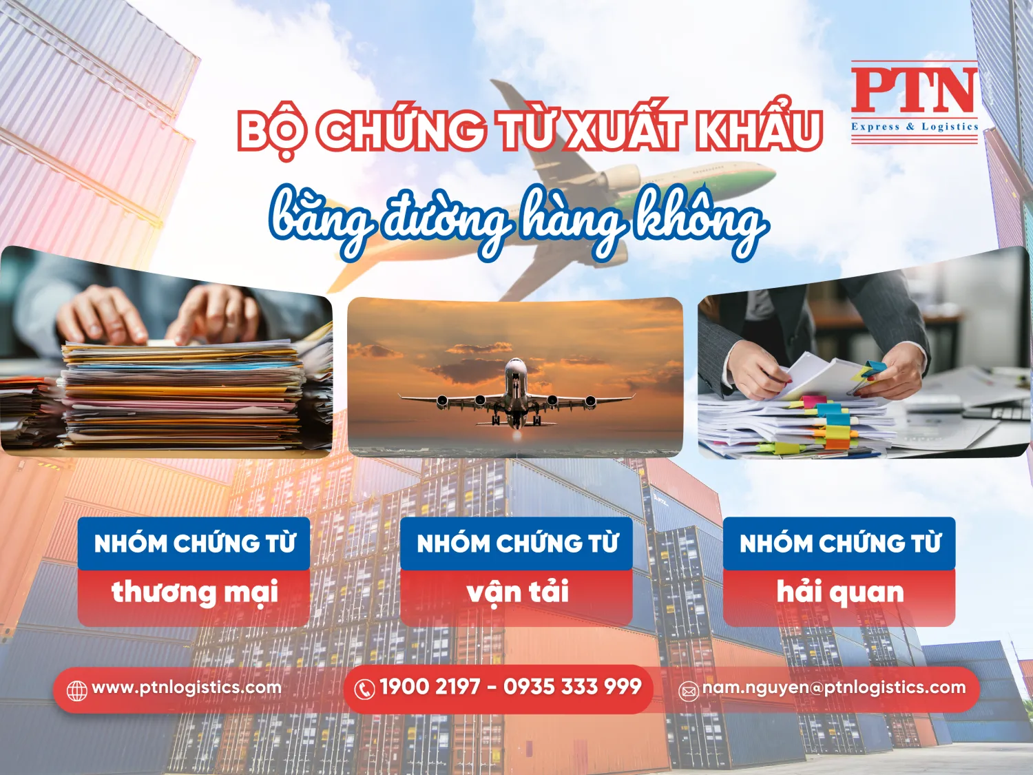 Bộ chứng từ xuất khẩu bằng đường hàng không