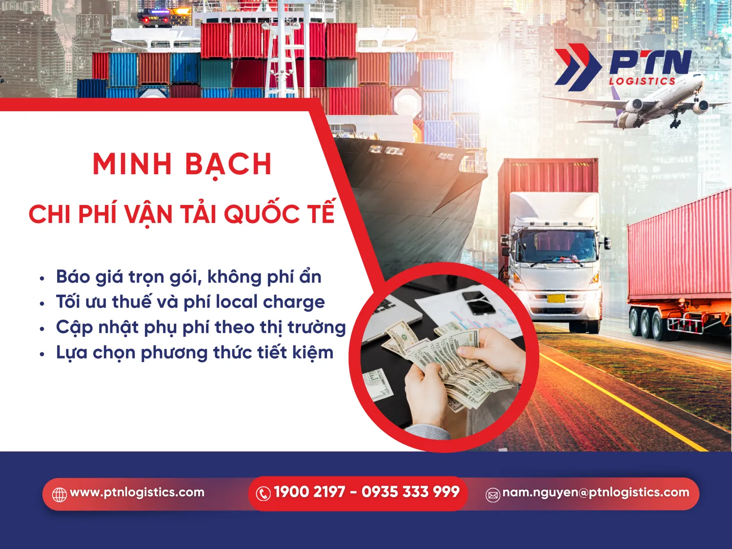 Các chi phí vận chuyển hàng hóa quốc tế