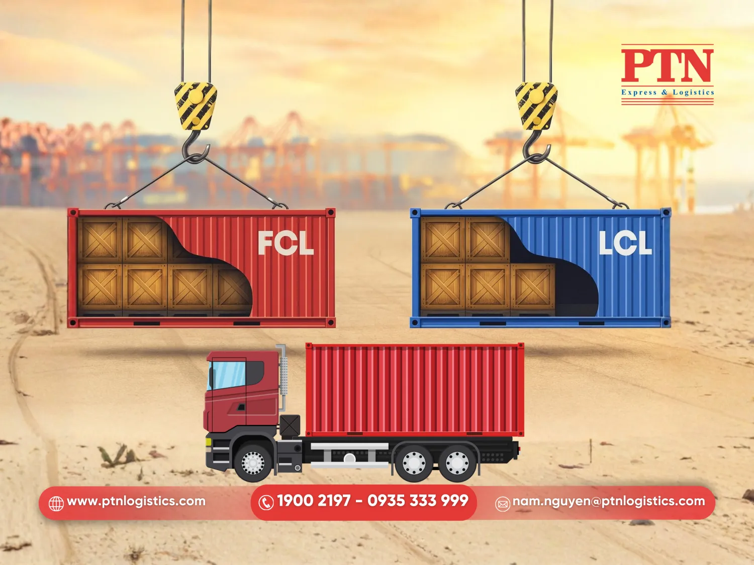 Các hình thức vận chuyển container đường bộ phổ biến