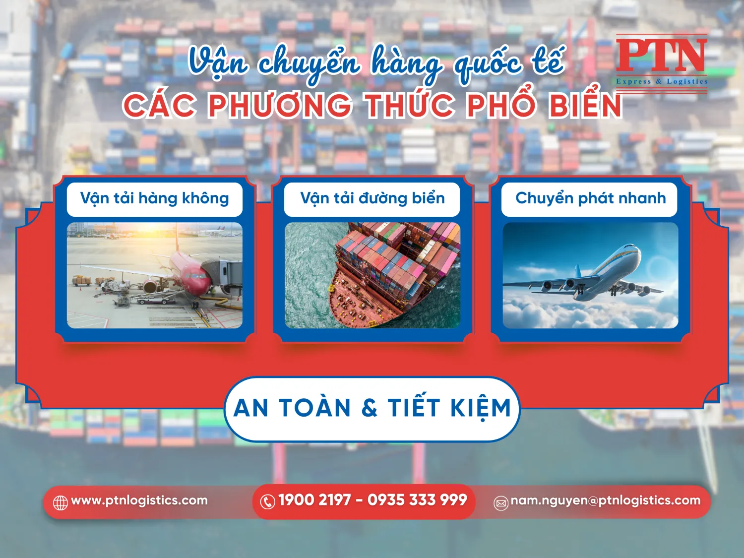 Các hình thức vận chuyển hàng hóa quốc tế về Việt Nam