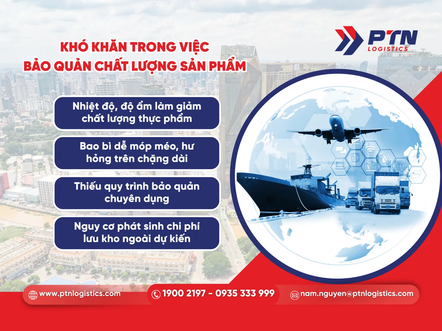Các khó khăn trong việc bảo quản chất lượng sản phẩm