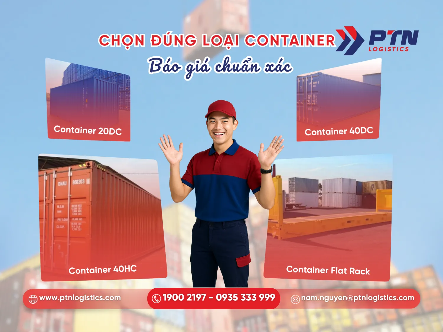 Các loại container ảnh hưởng đến giá cước