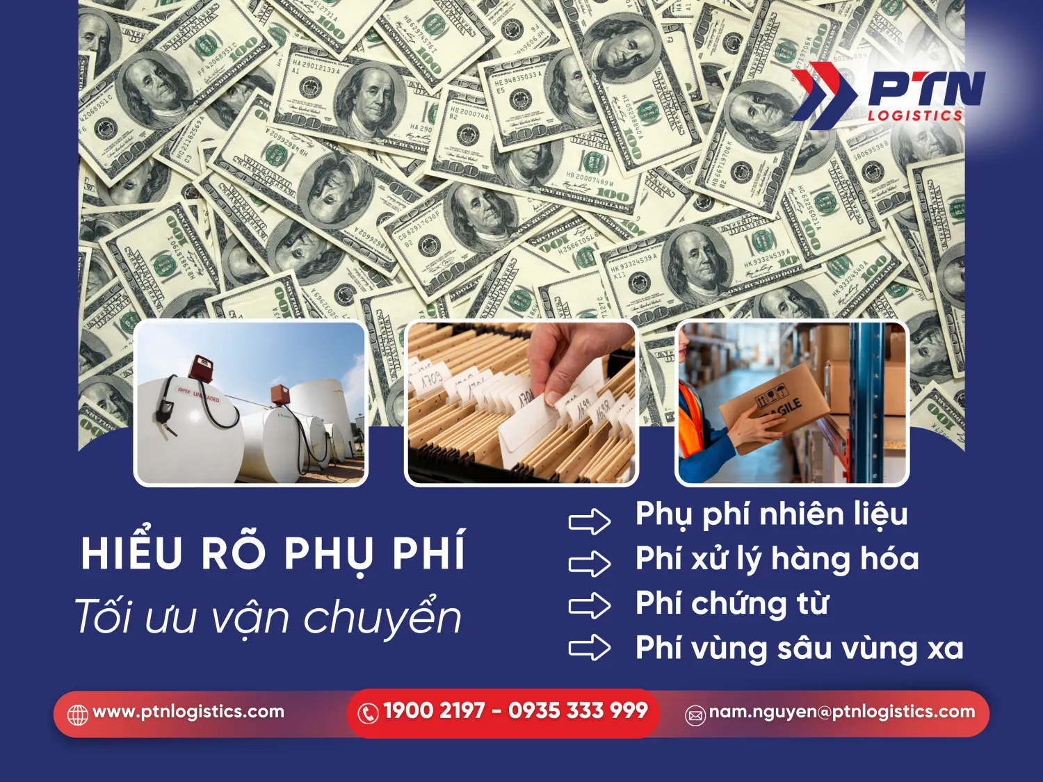 Các loại phụ phí khi gửi hàng từ Nhật về Việt Nam