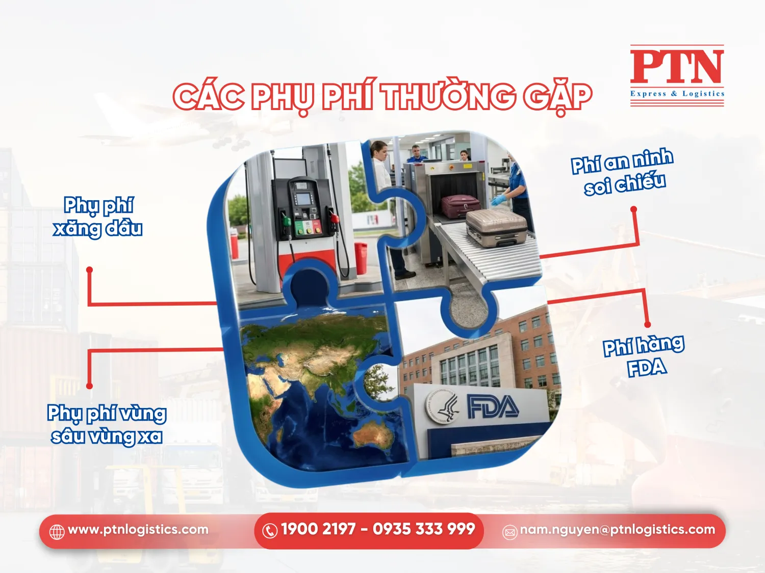 Các loại phụ phí trong ngành logistics cần biết