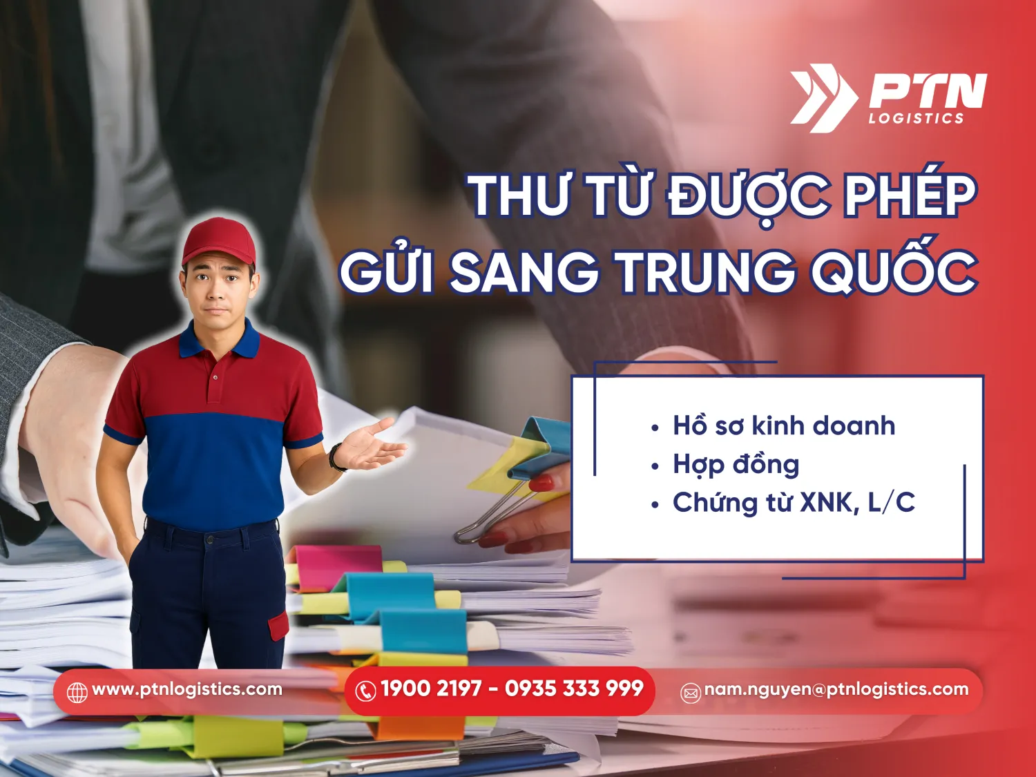 Các loại thư từ nào được phép gửi sang Trung Quốc