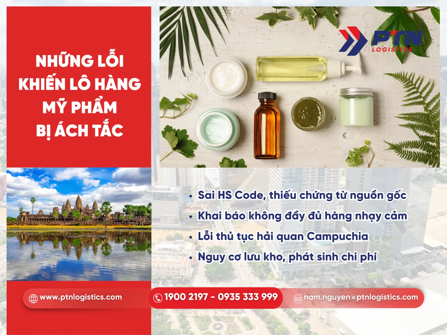 Các lỗi khiến lô hàng mỹ phẩm bị ách tắc